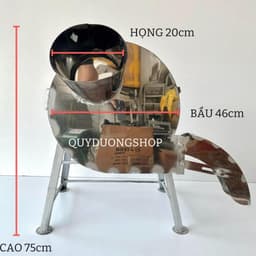 Máy Cắt Chuối INOX Cửa Ngang - Máy Thái Chuối INOX Siêu Mịn - Thái Nguyên Cây - Băm Cỏ Voi . Động Cơ 2,2kW ( 3Hp ) Đồng 2