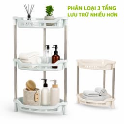 Kệ Đa Năng Tam Giác Khung Inox Hokori Ba Tầng Chắc Chắn Tiết Kiệm Không Gian Phù Hợp GD385 9