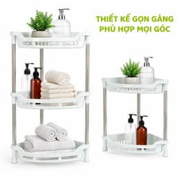 Kệ Đa Năng Tam Giác Khung Inox Hokori Ba Tầng Chắc Chắn Tiết Kiệm Không Gian Phù Hợp GD385 2
