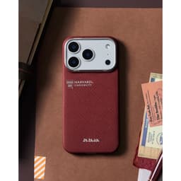 [iPhone 17 Pro Max] Ốp iPhone Pitaka Ultra-Slim with PitaTap - màu Harvard Crimson (Edge) mỏng nhẹ, chất liệu cao cấp 8