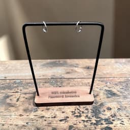 Standee Tencard Khung Sắt Đế Gỗ, Menu Để Bàn treo Menu A5 - Lamdecor miễn phí khắc tên theo yêu cầu 3
