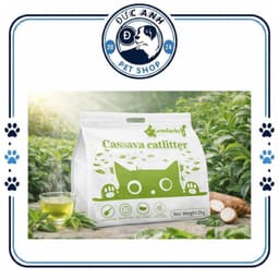 Cát Sắn vệ sinh cho mèo siêu hút , tiết kiệm , không bụi túi 2kg Hương sữa , Trà Xanh-DucAnhPetShop 4