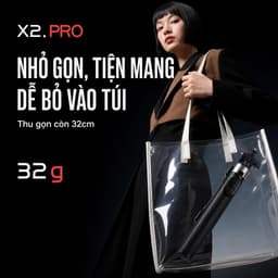 Gậy selfie X2 kiêm chân tripod Dài 1.3m có thể điều chỉnh Xoay 360 độ Điều khiển Bluetooth không dây 4