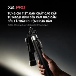 Gậy selfie X2 kiêm chân tripod Dài 1.3m có thể điều chỉnh Xoay 360 độ Điều khiển Bluetooth không dây 6