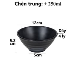 Combo Bát Loe Việt Nhật Chén Ăn Cơm Nhựa Cao Cấp 6805/6, Bộ Chén Đựng Cơm Canh Gia Đình - TADAHOME 4