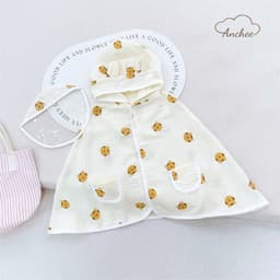 Áo Choàng Chống Nắng Cho Bé Vải Xô Muslin Mềm Mại, Thoáng Khí cho bé từ 0-6 tuổi 6