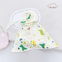 Áo Choàng Chống Nắng Cho Bé Vải Xô Muslin Mềm Mại, Thoáng Khí cho bé từ 0-6 tuổi 4