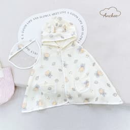 Áo Choàng Chống Nắng Cho Bé Vải Xô Muslin Mềm Mại, Thoáng Khí cho bé từ 0-6 tuổi 8