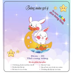 [ĐÈN LỒNG GỖ TRUNG THU TÔ MÀU] Sét Làm Lồng Đèn Trung Thu Tô Màu Mẫu Mới Cho Bé quà tặng học sinh hanmade sáng tạo 9