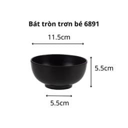 Combo Bát Tròn Trơn Việt Nhật Chén Ăn Cơm Nhựa 6891/2/3, Bộ Chén Đựng Cơm Canh Cao Cấp - TADAHOME 4