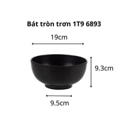 Combo Bát Tròn Trơn Việt Nhật Chén Ăn Cơm Nhựa 6891/2/3, Bộ Chén Đựng Cơm Canh Cao Cấp - TADAHOME 6