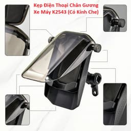 Kẹp Điện Thoại Chân Gương Xe Máy M10 (Có Mũ) và K2543/ M289 (Có Kính Che) 8