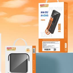 Sạc dự phòng Polymer 10.000mAh Vivumax P150 Chính Hãng 4