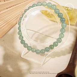 Ngọc Đan Tâm - Vòng Tay Ngọc Lam Cao Băng 6mm 4