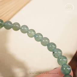 Ngọc Đan Tâm - Vòng Tay Ngọc Lam Cao Băng 6mm 3