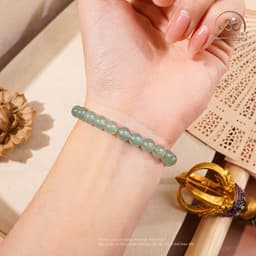 Ngọc Đan Tâm - Vòng Tay Ngọc Lam Cao Băng 6mm 8