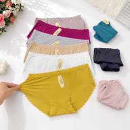 (Hàng loại đẹp)sét 5-10 quần lót su tăm cao cấp co dãn bốn chiều đẹp, quần lót nữ bền 40-63kg 3