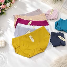 (Hàng loại đẹp)sét 5-10 quần lót su tăm cao cấp co dãn bốn chiều đẹp, quần lót nữ bền 40-63kg 4