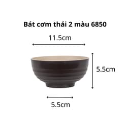 Combo Bát Cơm Thái 2 Màu Việt Nhật Chén Ăn Cơm 6850/1/2, Bộ Chén Đựng Cơm Canh Bền Đẹp - TADAHOME 7