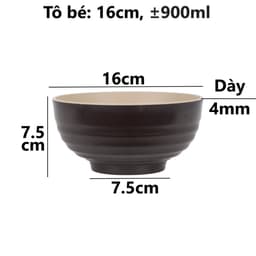 Combo Bát Cơm Thái 2 Màu Việt Nhật Chén Ăn Cơm 6850/1/2, Bộ Chén Đựng Cơm Canh Bền Đẹp - TADAHOME 8