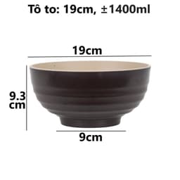 Combo Bát Cơm Thái 2 Màu Việt Nhật Chén Ăn Cơm 6850/1/2, Bộ Chén Đựng Cơm Canh Bền Đẹp - TADAHOME 9