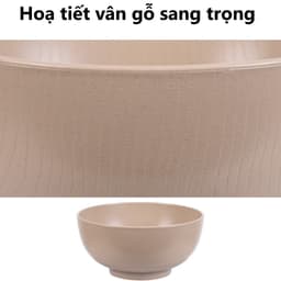 Combo Bát Cơm Vân Gỗ Việt Nhật Chén Ăn Cơm 6856/7/8, Bộ Chén Nhựa Gỗ  Sang Trọng - TADAHOME 3