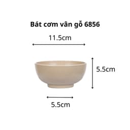 Combo Bát Cơm Vân Gỗ Việt Nhật Chén Ăn Cơm 6856/7/8, Bộ Chén Nhựa Gỗ  Sang Trọng - TADAHOME 4