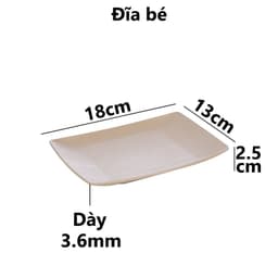 Combo Đĩa Chữ Nhật Vân Gỗ Việt Nhật Đĩa 1180/1/2/3, Khay Đựng Thức Ăn Hoa Quả Sang Trọng - TADAHOME 6