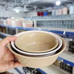 Combo Bát Xoắn Phíp Việt Nhật Chén Ăn Cơm Nhựa 6861/2/3, Bộ Chén Đựng Cơm Canh Bền Đẹp - TADAHOME 5