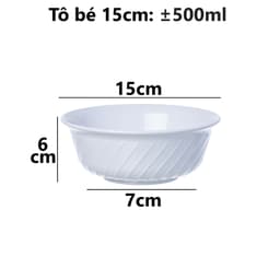 Combo Bát Xoắn Phíp Việt Nhật Chén Ăn Cơm Nhựa 6861/2/3, Bộ Chén Đựng Cơm Canh Bền Đẹp - TADAHOME 6