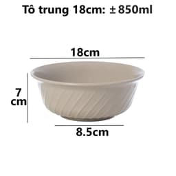 Combo Bát Xoắn Phíp Việt Nhật Chén Ăn Cơm Nhựa 6861/2/3, Bộ Chén Đựng Cơm Canh Bền Đẹp - TADAHOME 7