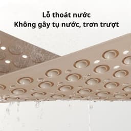Thảm nhà tắm chống trượt massage chân chất liệuTPE+PVCcao cấp,hút chân không treo tường,có lỗ thoát nước nhanh chóng 7