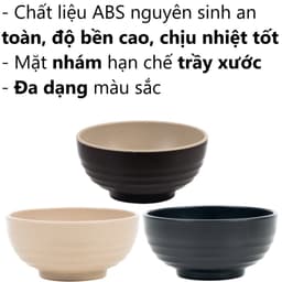 Combo Bát Cơm Thái Việt Nhật Chén Nhựa 6830/2/3, Bộ Chén Đựng Cơm Canh Gia Đình Cao Cấp - TADAHOME 3