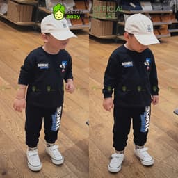 [10-29KG] Bộ Dài Tay Cho Bé Trai KIMCHIBABY Vải Cotton Cao Cấp 190gsm Họa Tiết Bluey, Đồ Bộ Cho Bé Mặc Thu Đông KD607 6