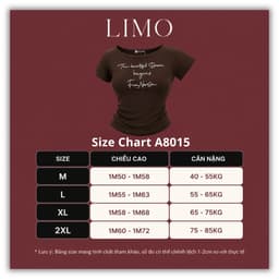 [Có Bigsize 45-85kg] Áo Thun Nữ Tay Ngắn Trễ Vai Ôm Body In Chữ Thun Gân Co Giãn Mềm Mịn Limo A8015 8