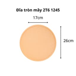 Combo Đĩa Tròn Mây Việt Nhật Đĩa Nhựa 1244/5/7/8, Đĩa Đựng Hoa Quả Bánh Kẹo Gia Đình - TADAHOME 7