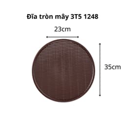 Combo Đĩa Tròn Mây Việt Nhật Đĩa Nhựa 1244/5/7/8, Đĩa Đựng Hoa Quả Bánh Kẹo Gia Đình - TADAHOME 9