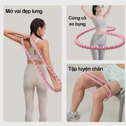 [2,5KG] Vòng Lắc Eo Lò Xo Bọc Vải Dệt Kim Mềm – Chất Liệu Thép Cao Cấp, Giảm Mỡ Bụng, Không Kẹp Da 2