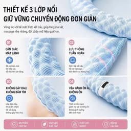 [2,5KG] Vòng Lắc Eo Lò Xo Bọc Vải Dệt Kim Mềm – Chất Liệu Thép Cao Cấp, Giảm Mỡ Bụng, Không Kẹp Da 5