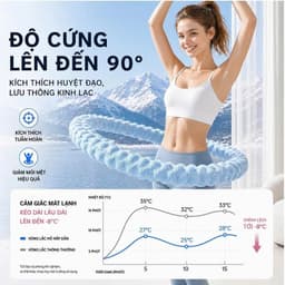 [2,5KG] Vòng Lắc Eo Lò Xo Bọc Vải Dệt Kim Mềm – Chất Liệu Thép Cao Cấp, Giảm Mỡ Bụng, Không Kẹp Da 4