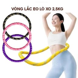 [2,5KG] Vòng Lắc Eo Lò Xo Bọc Vải Dệt Kim Mềm – Chất Liệu Thép Cao Cấp, Giảm Mỡ Bụng, Không Kẹp Da 8