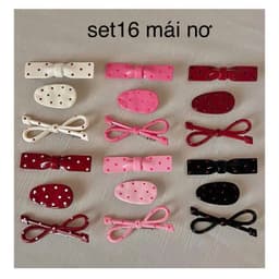 Nơ kẹp tóc hồng dễ thương phong cách Hàn Quốc, Kẹp mái cute cho nữ 2