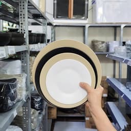 Combo Đĩa Phíp Tròn Trơn Việt Nhật Nhựa 1208-2/-3, Bộ Đĩa Đựng Thức Ăn Hoa Quả Bánh Kẹo - TADAHOME 5