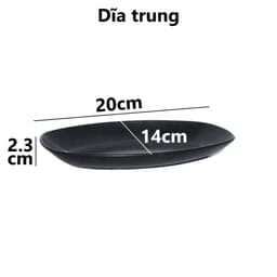 Combo Đĩa Bầu Dục Thái Việt Nhật Đĩa Nhựa 1253/4, Bộ Đĩa Đựng Hải Sản Thức Ăn Bền Đẹp - TADAHOME 4