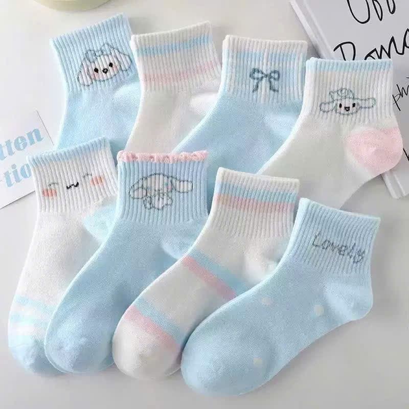 [COMBO] Set 10 Đôi Tất Trẻ Em Hình Cynamol Xinh Xắn Dành Cho bé 1-12 Tuổi Chất Liệu cotton Mềm mại Ấm áp