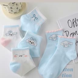 [COMBO] Set 10 Đôi Tất Trẻ Em Hình Cynamol Xinh Xắn Dành Cho bé 1-12 Tuổi Chất Liệu cotton Mềm mại Ấm áp 5
