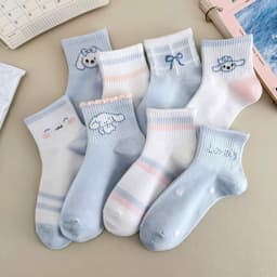 [COMBO] Set 10 Đôi Tất Trẻ Em Hình Cynamol Xinh Xắn Dành Cho bé 1-12 Tuổi Chất Liệu cotton Mềm mại Ấm áp 3