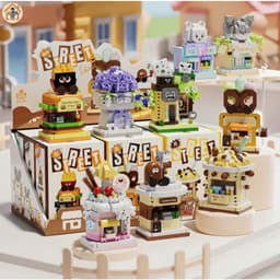 Bộ Đồ Chơi Lắp Ráp Phố Cổ Mini Street View / Mô Hình Cửa Hàng & Xe Thức Ăn Sáng Tạo (Mã 6120 - 6128) 2