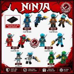 [Sẵn Hàng][IN LƯNG]Mô Hình Thợ Lặn Ninjago-Mô Hình Lắp Ghép-Minifigures Ninjago Season 14 1