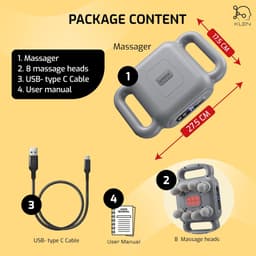Máy massage cầm tay toàn thân 8 đầu bi tròn và Cầm Tay Mini gun 4 đầu MG-203 3